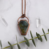 Labradorite Copper Coffin Necklace