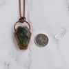 Labradorite Copper Coffin Necklace