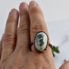 Tree Agate Copper Ring