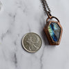 Labradorite Copper Coffin Necklace