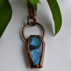 Labradorite Copper Coffin Necklace